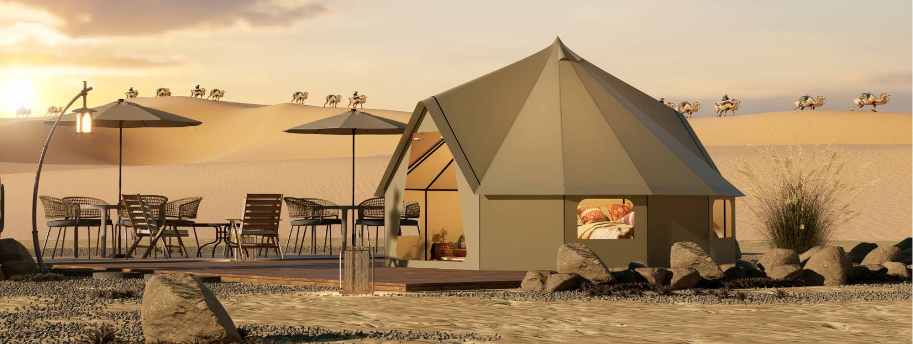 来宾露营酒店帐篷产品